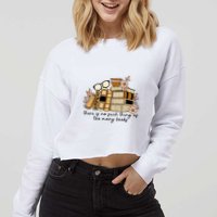 Reading Books There Is Non Such Thing As Too Many Books Gift Cropped Pullover Crew