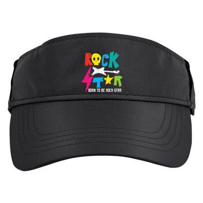Rockstar Born To Be Rockstar Music Funny Gift Adult Drive Performance Visor