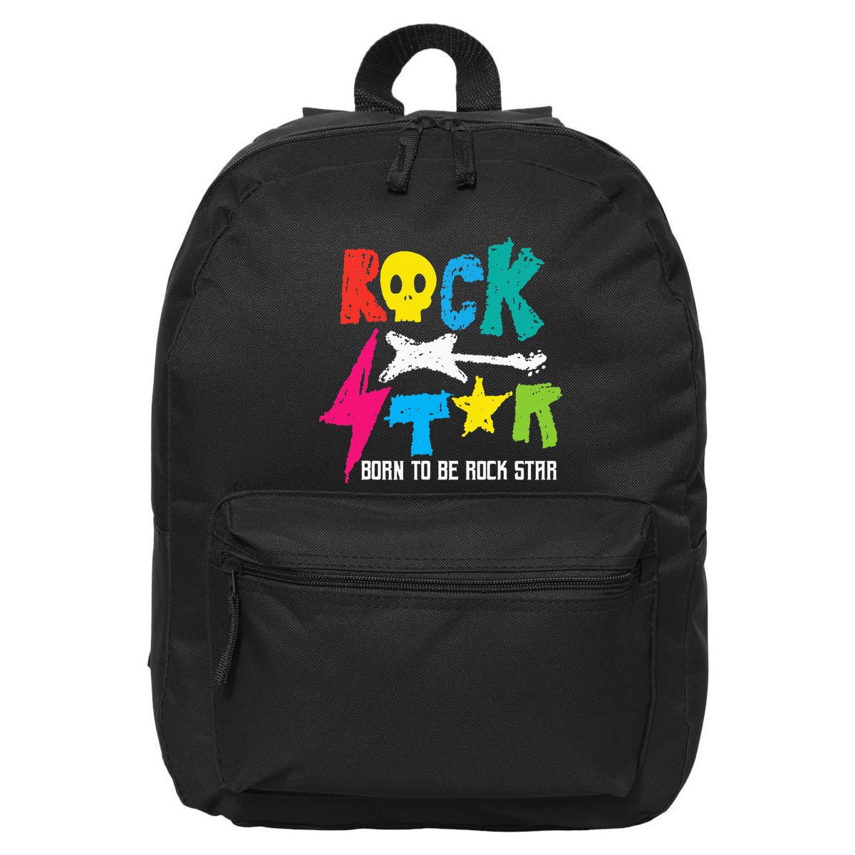 Rockstar Born To Be Rockstar Music Funny Gift 16 in Basic Backpack