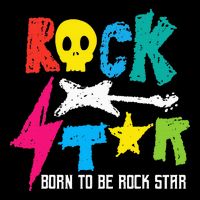 Rockstar Born To Be Rockstar Music Funny Gift 16 in Basic Backpack