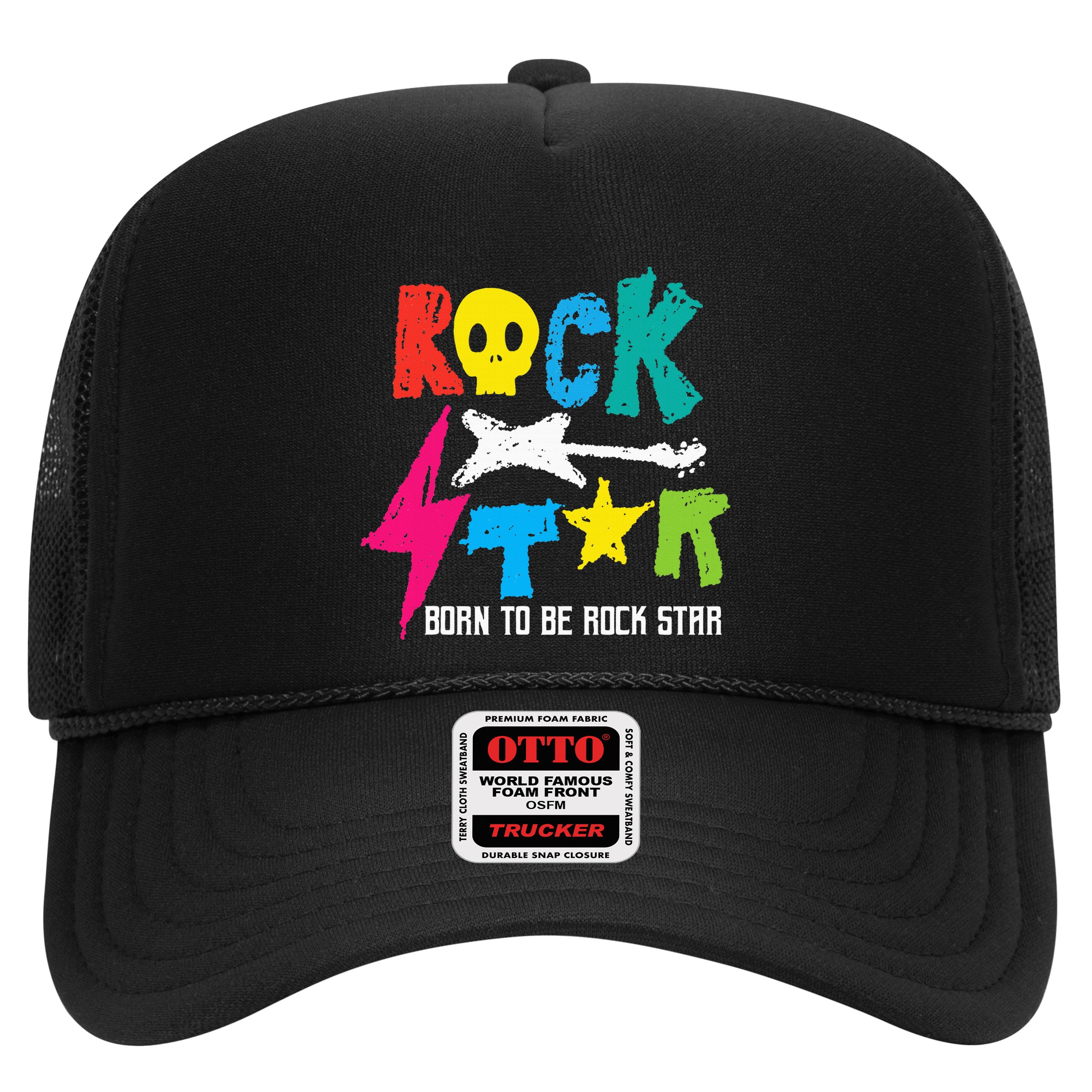 Rockstar Born To Be Rockstar Music Funny Gift Hat