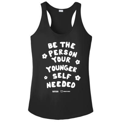 Raygun Be The Person Your Younger Self Needed Wright House Ladies PosiCharge Competitor Racerback Tank