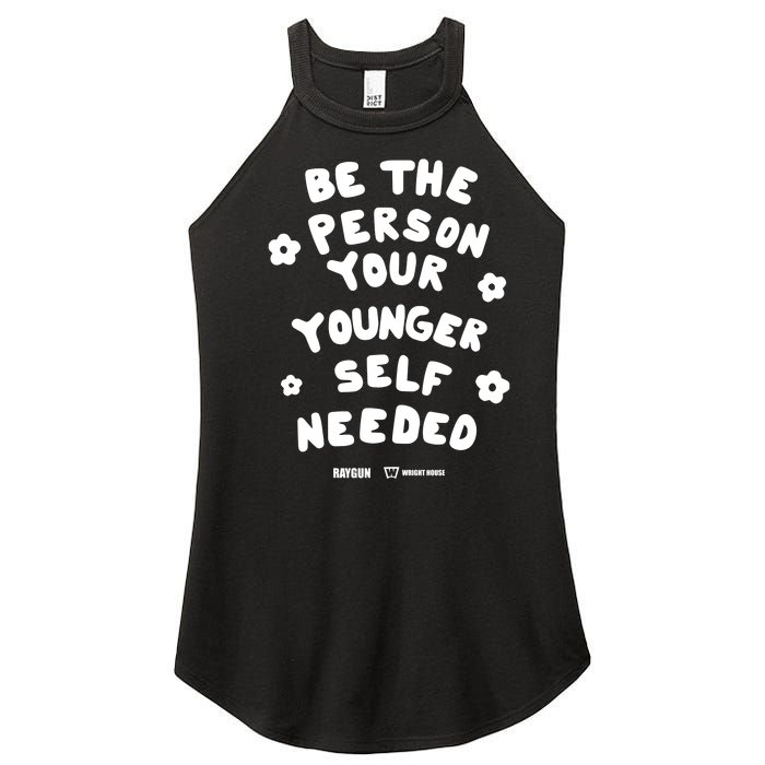 Raygun Be The Person Your Younger Self Needed Wright House Women’s Perfect Tri Rocker Tank