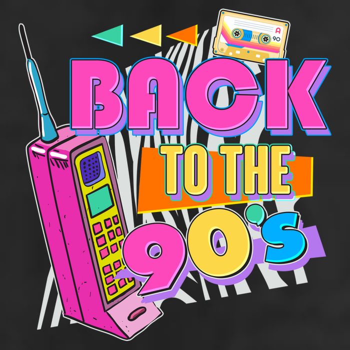 Retro Back To The 90's Nineties 25L Jumbo Tote