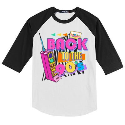Retro Back To The 90's Nineties Kids Colorblock Raglan Jersey