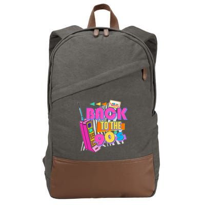 Retro Back To The 90's Nineties Cotton Canvas Backpack