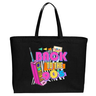 Retro Back To The 90's Nineties Cotton Canvas Jumbo Tote