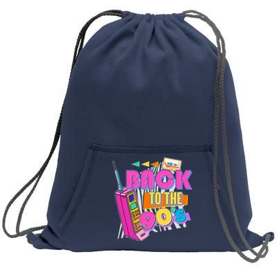 Retro Back To The 90's Nineties Sweatshirt Cinch Pack Bag