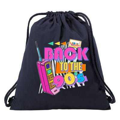 Retro Back To The 90's Nineties Drawstring Bag