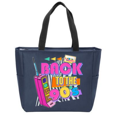 Retro Back To The 90's Nineties Zip Tote Bag