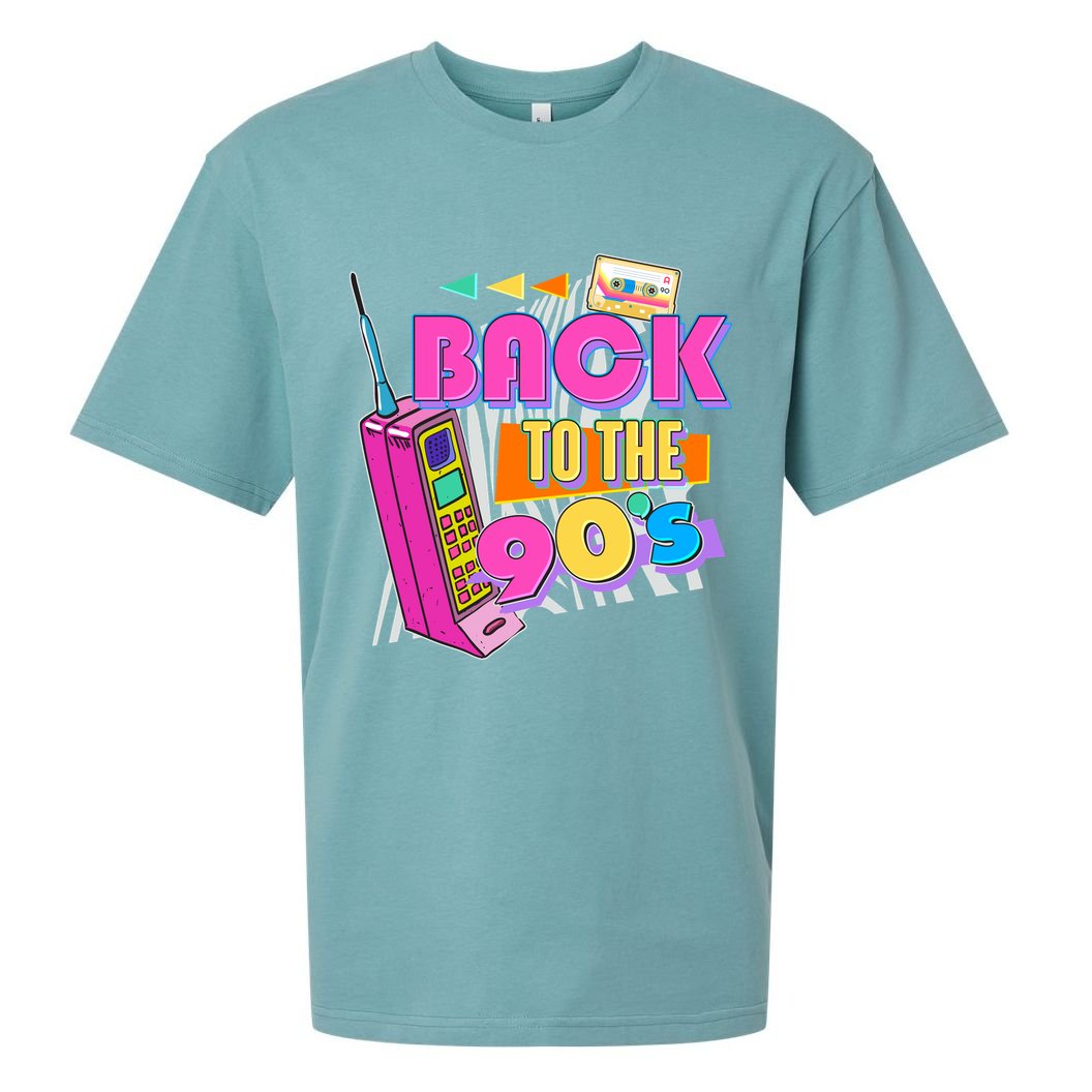 Retro Back To The 90's Nineties Sueded Cloud Jersey T-Shirt