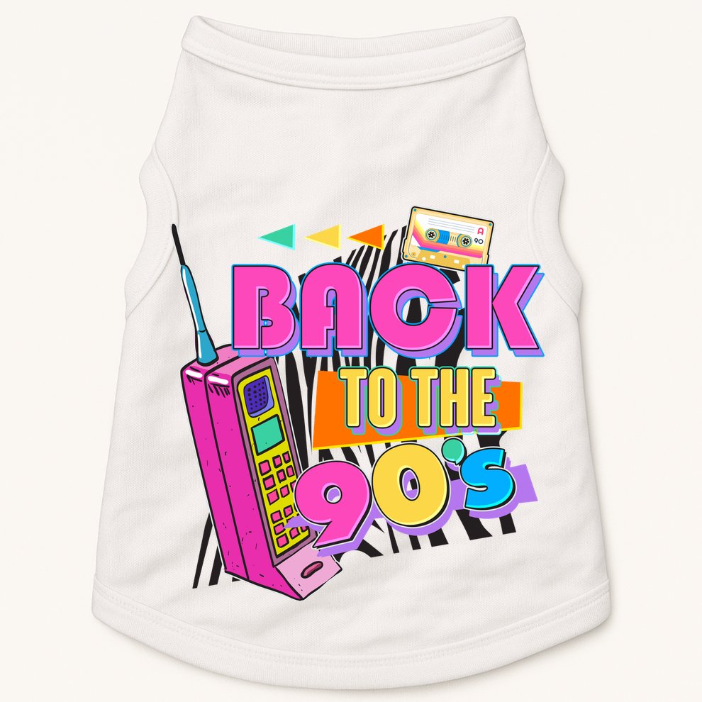 Retro Back To The 90's Nineties Doggie Tank