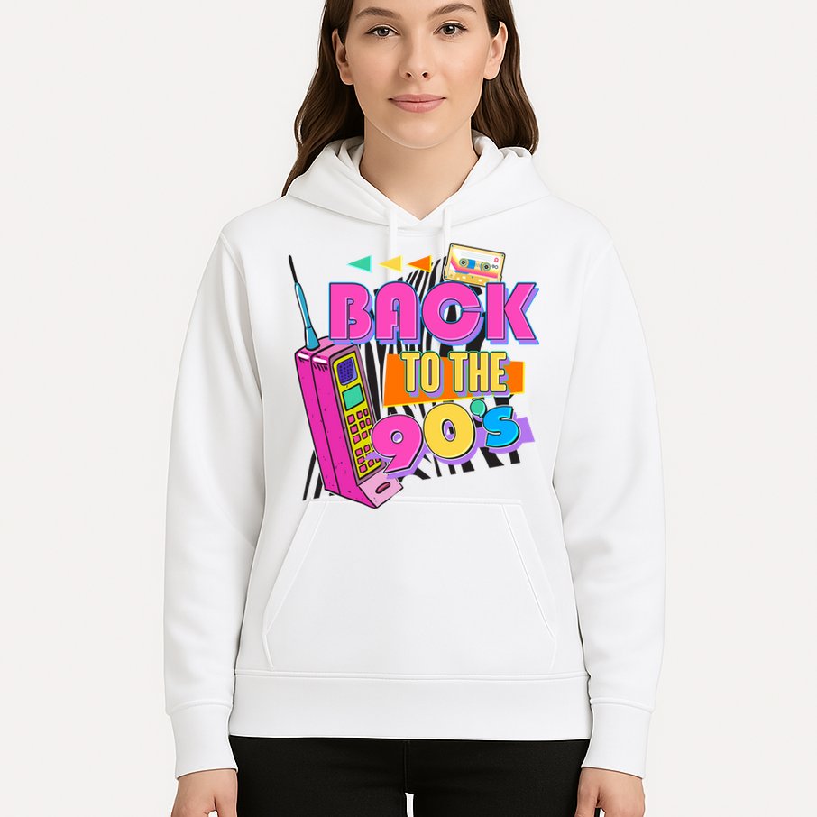 Retro Back To The 90's Nineties Hoodie
