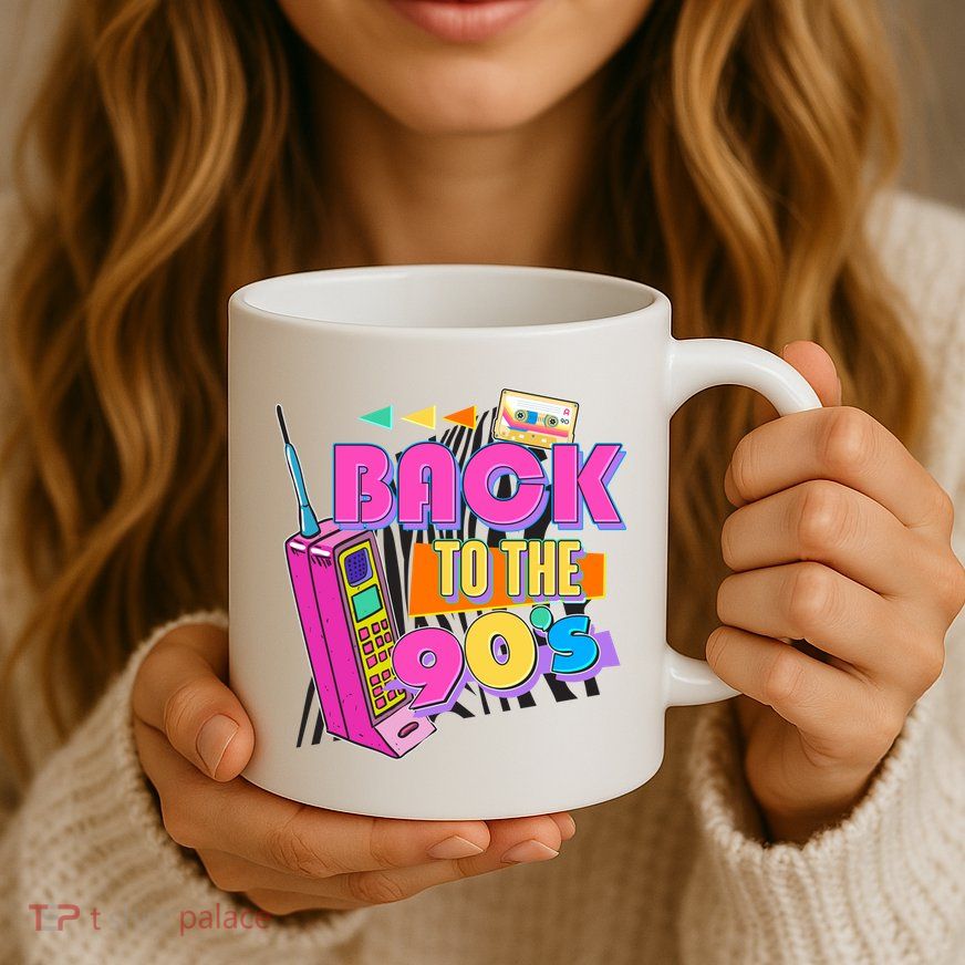 Retro Back To The 90's Nineties Mug
