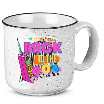 Retro Back To The 90's Nineties 15oz Campfire Ceramic Mug