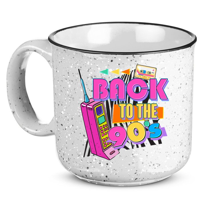 Retro Back To The 90's Nineties 15oz Campfire Ceramic Mug