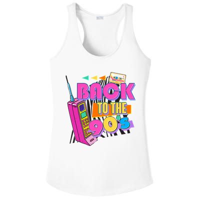 Retro Back To The 90's Nineties Ladies PosiCharge Competitor Racerback Tank