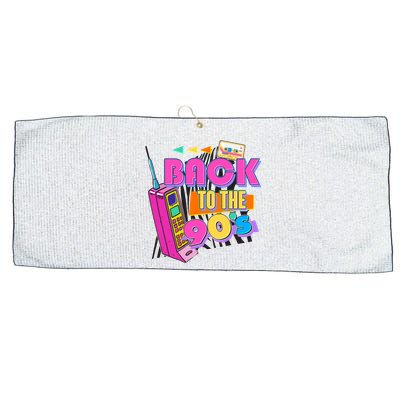 Retro Back To The 90's Nineties Large Microfiber Waffle Golf Towel