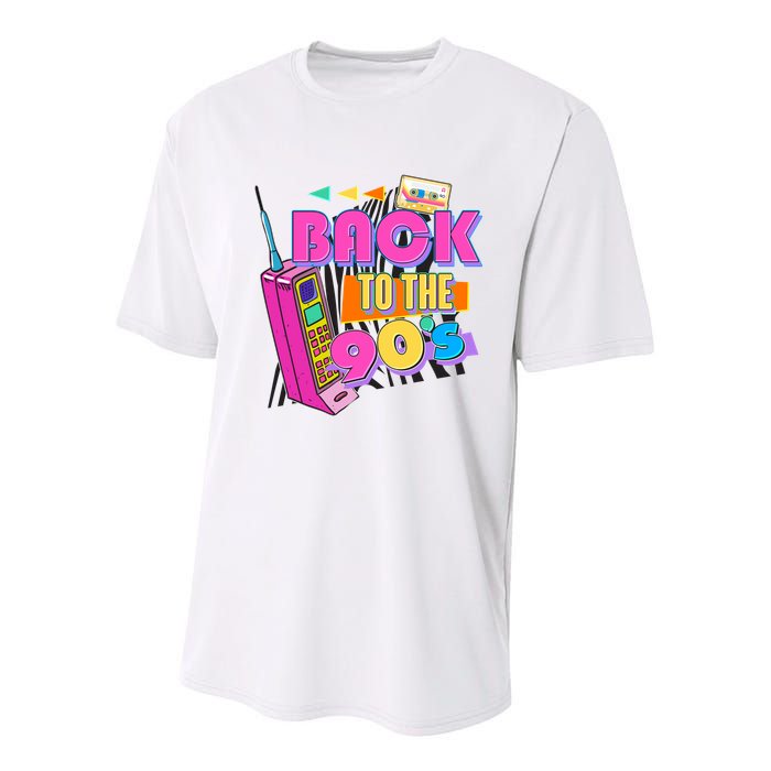 Retro Back To The 90's Nineties Youth Performance Sprint T-Shirt