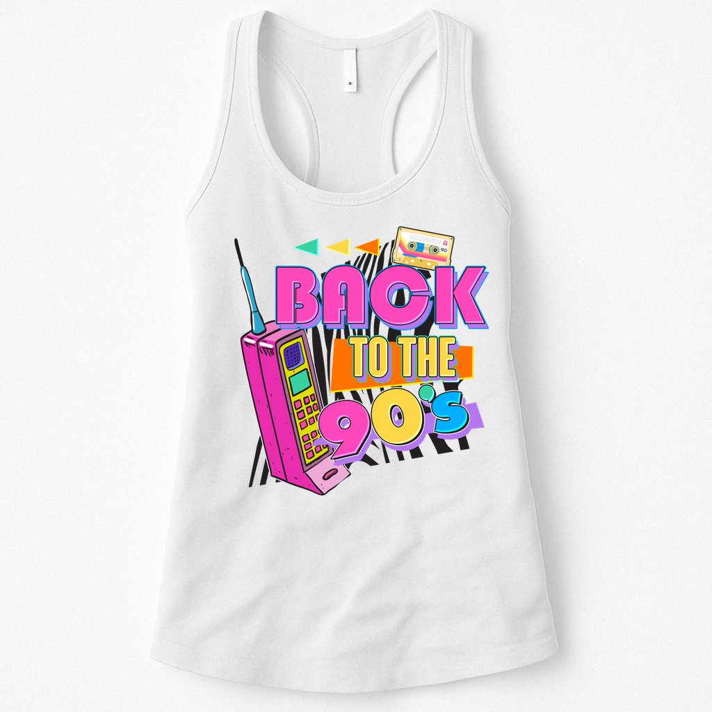 Retro Back To The 90's Nineties Womens Tank Top