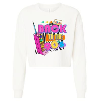 Retro Back To The 90's Nineties Cropped Pullover Crew