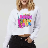 Retro Back To The 90's Nineties Cropped Pullover Crew