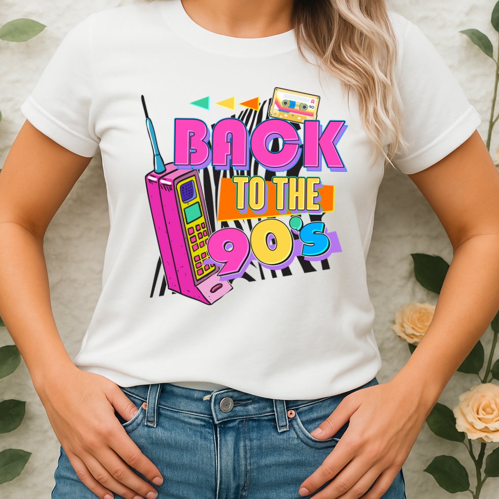Retro Back To The 90's Nineties Womens T-Shirt