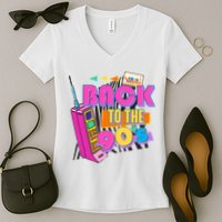 Retro Back To The 90's Nineties Women's V-Neck T-Shirt