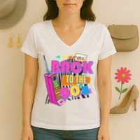 Retro Back To The 90's Nineties Women's V-Neck T-Shirt