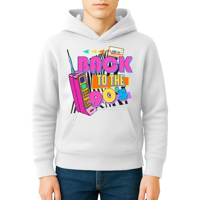 Retro Back To The 90's Nineties Kids Hoodie