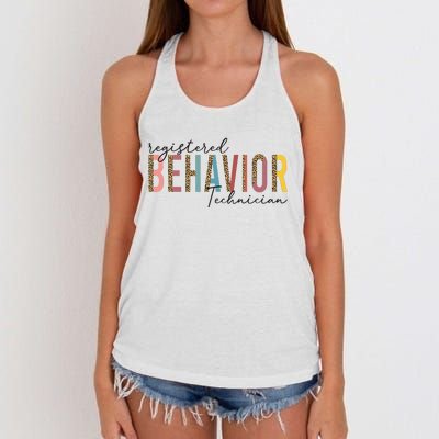 Registered Behavior Technician RBT Behavioral ABA Therapist Women's Knotted Racerback Tank