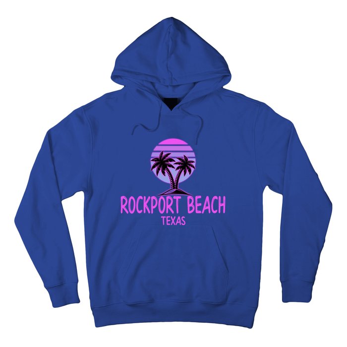 Rockport Beach Texas Vintage Retro Gift 70s Throwback Hoodie