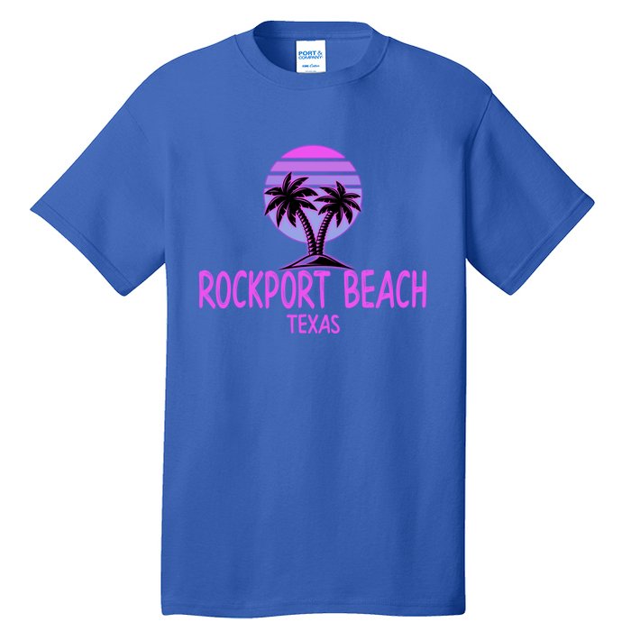 Rockport Beach Texas Vintage Retro Gift 70s Throwback Tall T-Shirt