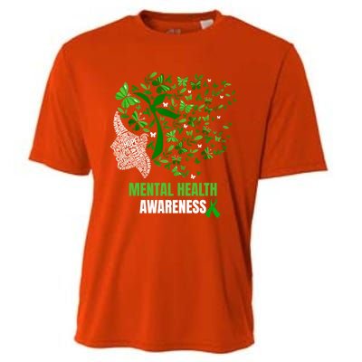 Retro Butterfly Tal Health Matters Awareness Gift Cooling Performance Crew T-Shirt