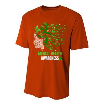 Retro Butterfly Tal Health Matters Awareness Gift Performance Sprint T-Shirt