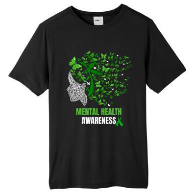 Retro Butterfly Tal Health Matters Awareness Gift Tall Fusion ChromaSoft Performance T-Shirt