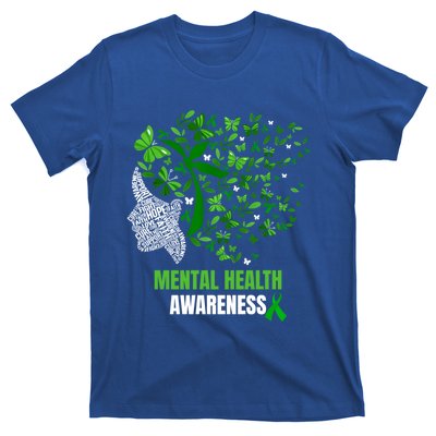 Retro Butterfly Tal Health Matters Awareness Gift T-Shirt