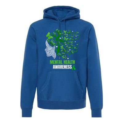 Retro Butterfly Tal Health Matters Awareness Gift Premium Hoodie