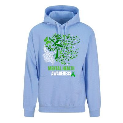 Retro Butterfly Tal Health Matters Awareness Gift Unisex Surf Hoodie