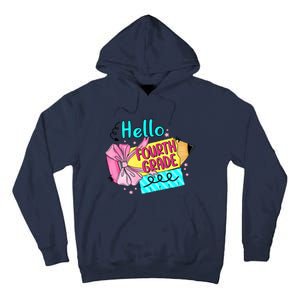 Retro Back To School Hello Fourth Grade Tall Hoodie