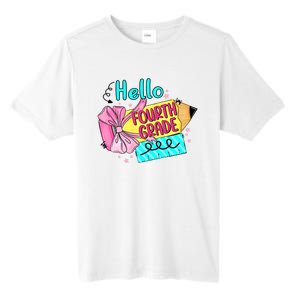 Retro Back To School Hello Fourth Grade Tall Fusion ChromaSoft Performance T-Shirt