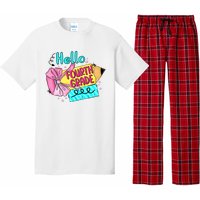 Retro Back To School Hello Fourth Grade Pajama Set