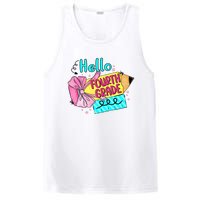 Retro Back To School Hello Fourth Grade PosiCharge Competitor Tank