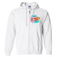 Retro Back To School Hello Fourth Grade Full Zip Hoodie