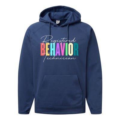 Registered Behavior Technician RBT Behavioral ABA Therapist Performance Fleece Hoodie