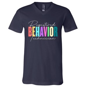 Registered Behavior Technician RBT Behavioral ABA Therapist V-Neck T-Shirt