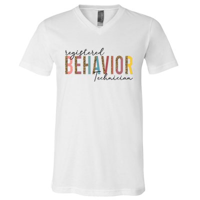 Registered Behavior Technician RBT Behavioral ABA Therapist V-Neck T-Shirt