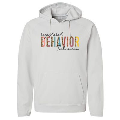 Registered Behavior Technician RBT Behavioral ABA Therapist Performance Fleece Hoodie