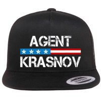 Recruited By The Kgb Agent Krasnov Flat Bill Trucker Hat