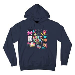 Retro Back To School Teacher Pencil Tall Hoodie